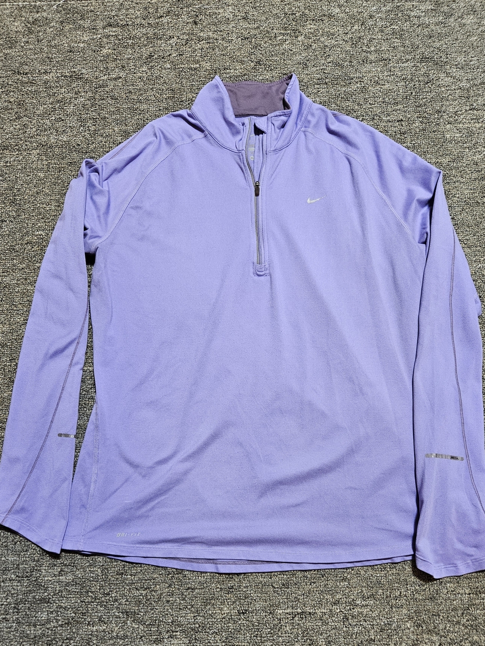 Nike Dri-FIT Pacer Women's XL Purple Half-Zip Running Top